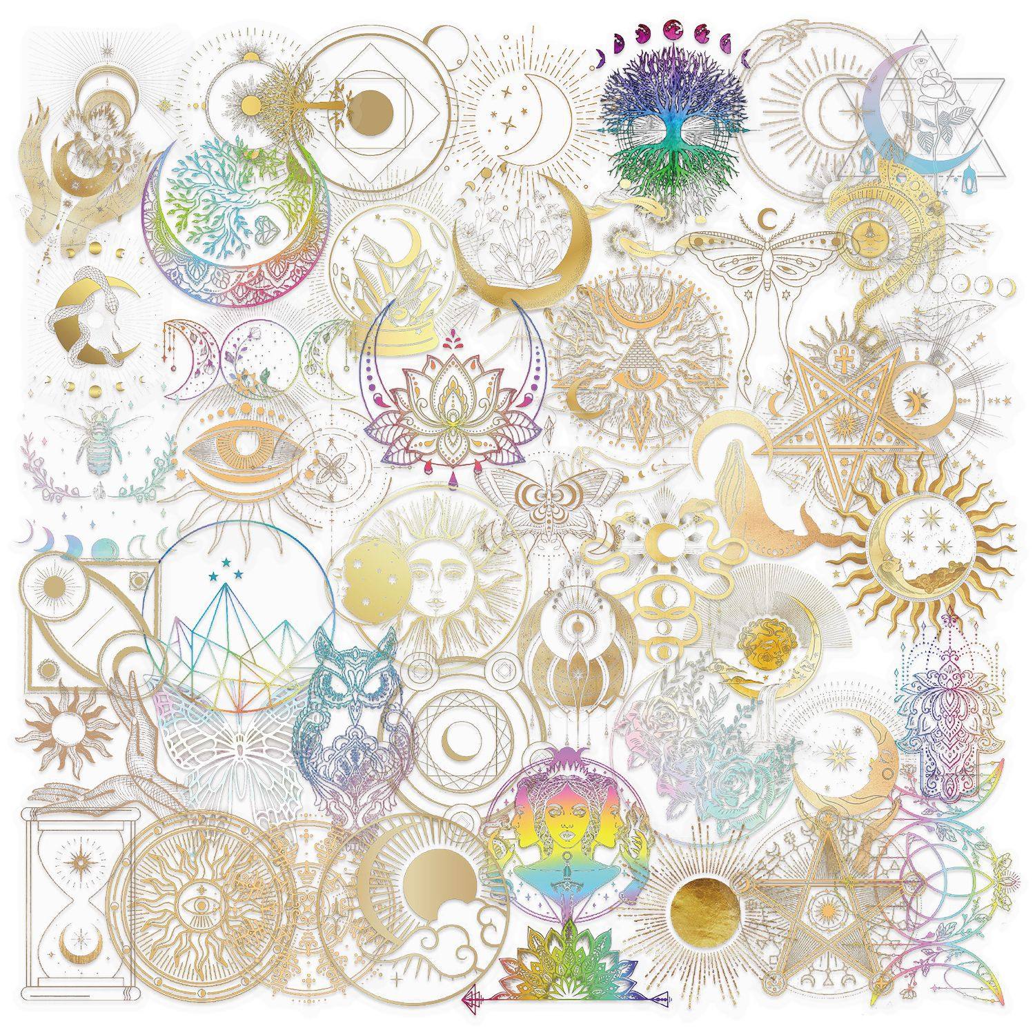 カラフルレーザーステッカー SLP073 50枚