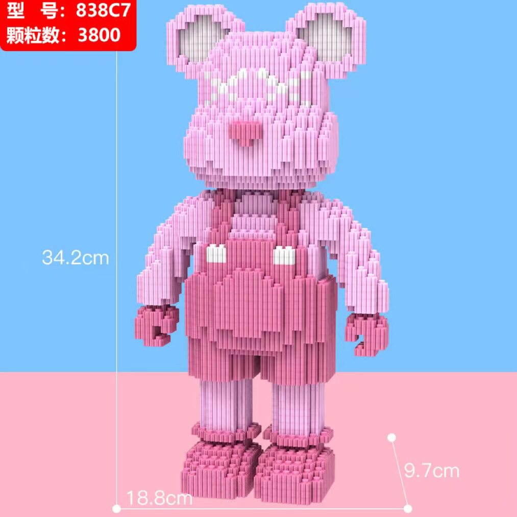 ピンクサスペンダー暴力クマ34センチ