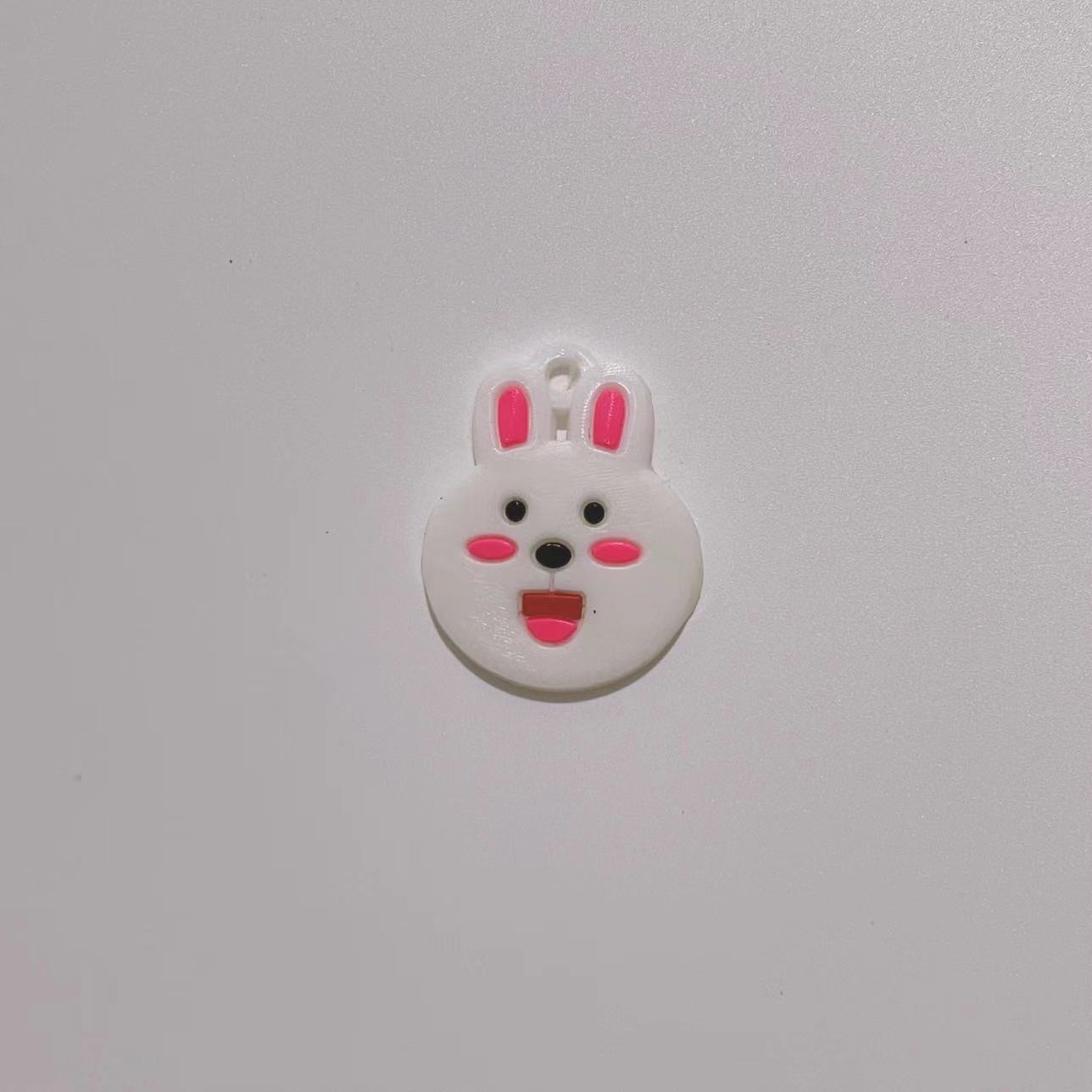 白いウサギの頭