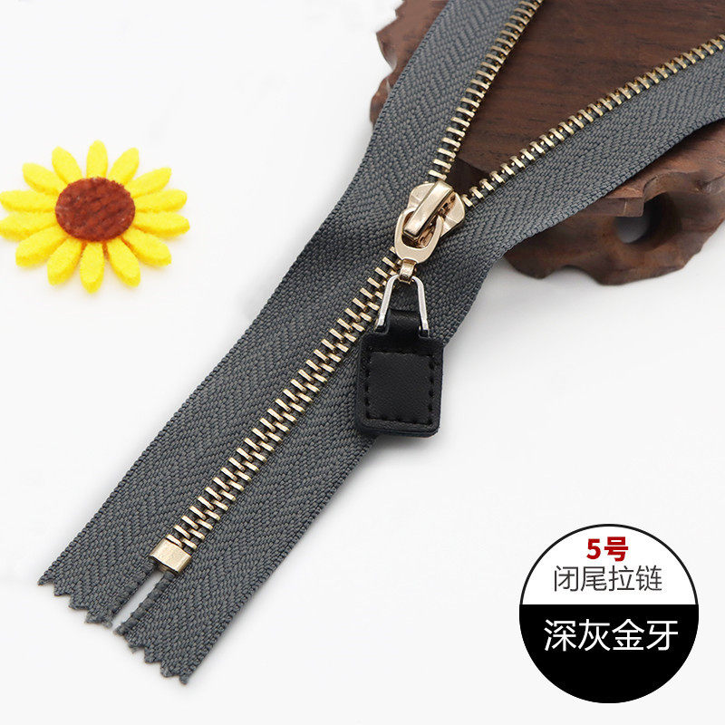 グレーの金歯 (20CM) クローズドテール 2 個