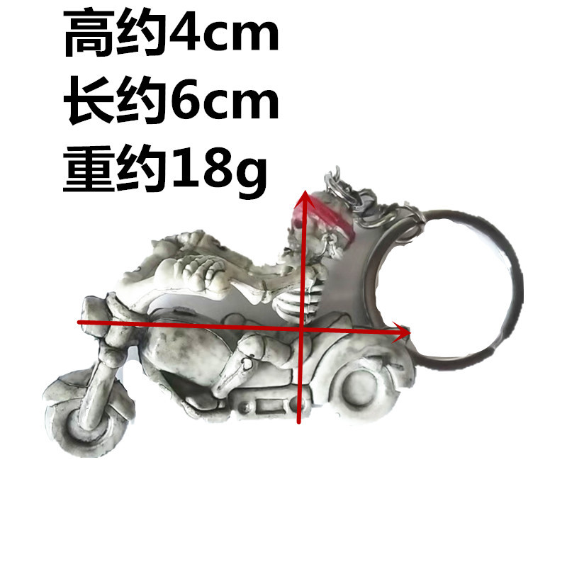 オートバイに乗るスカル