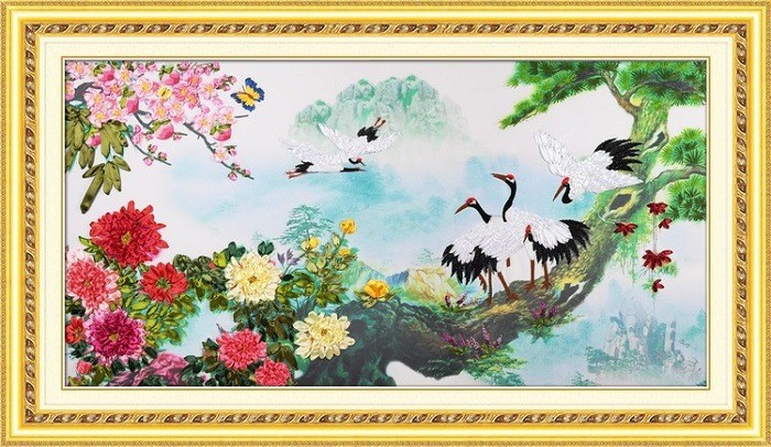 Songhe Qiming-カラー印刷 (未完成品) 150*80CM