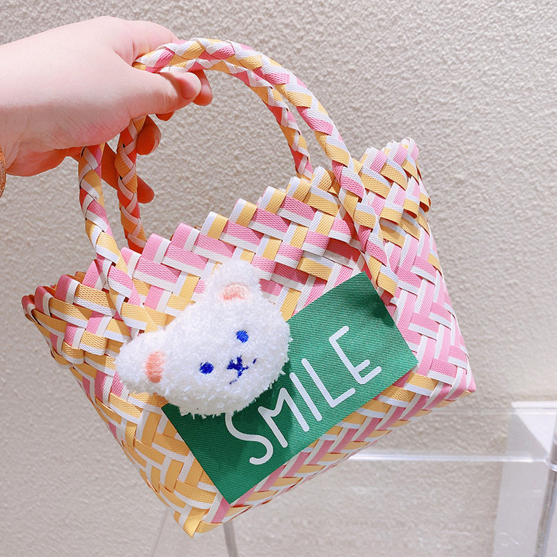 22.a 04熊粉黄綾織り金