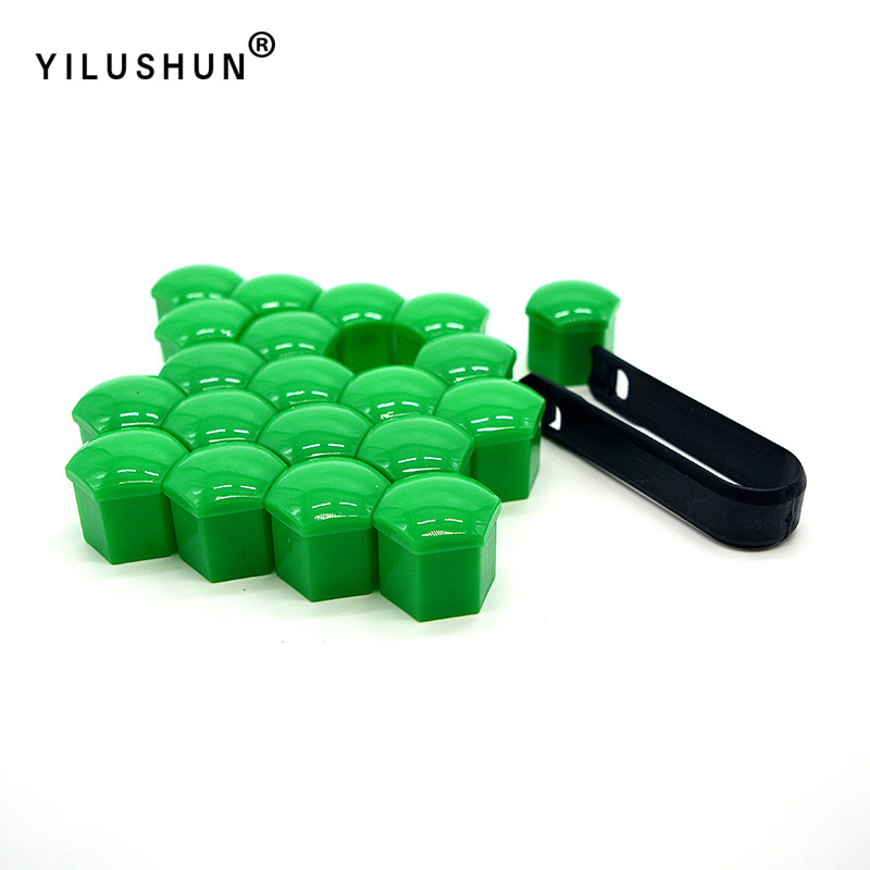 T53【袋入り】21mmグリーン20個入 + 黒クリップ1個