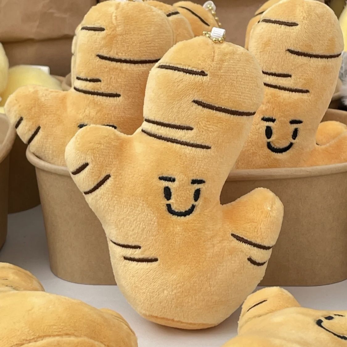 ぬいぐるみジンジャービーズチェーン