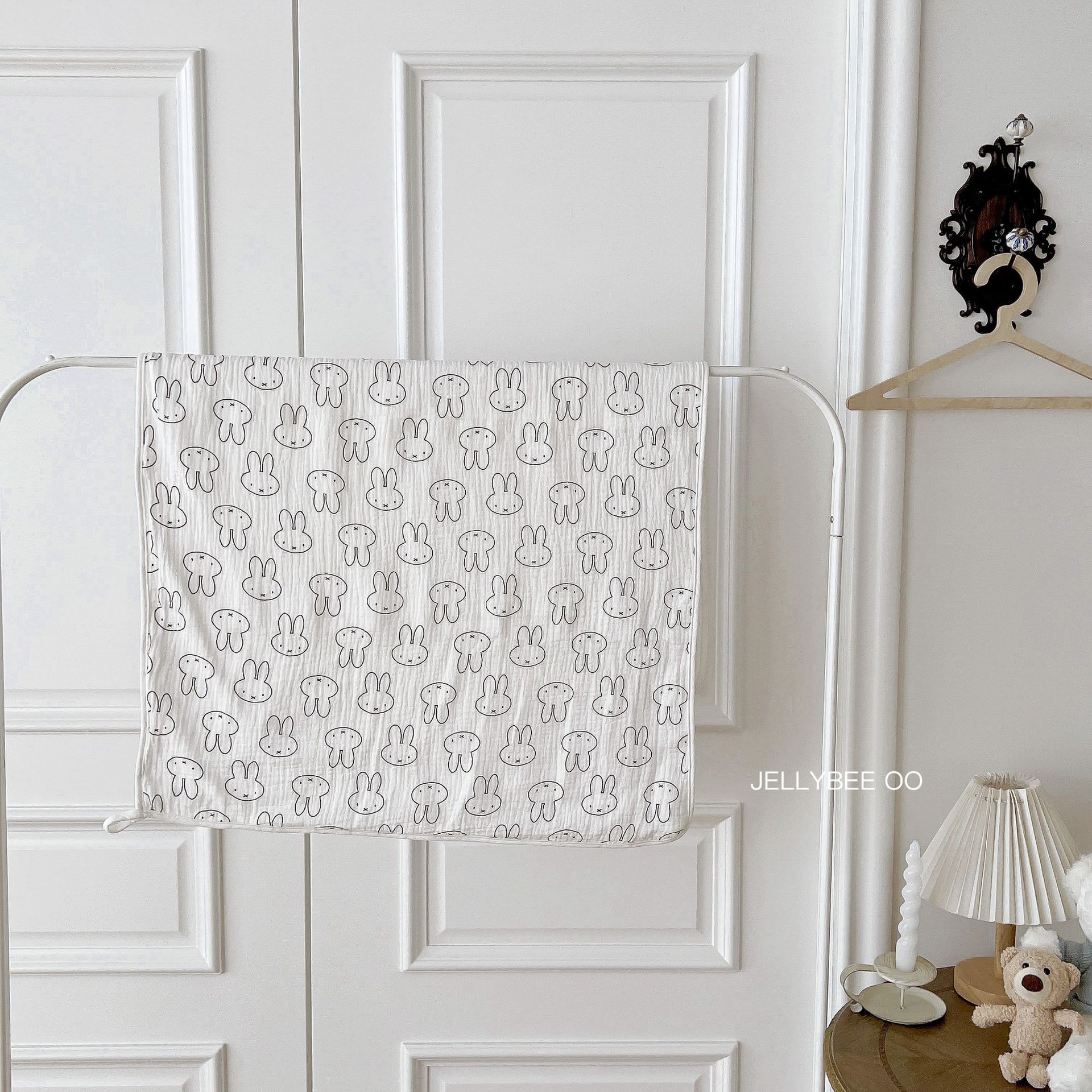 白黒うさぎ-四段大タオル