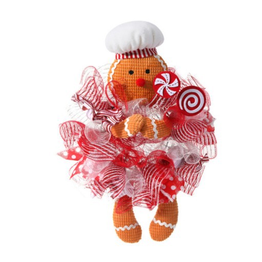 白い帽子人形のガーランド