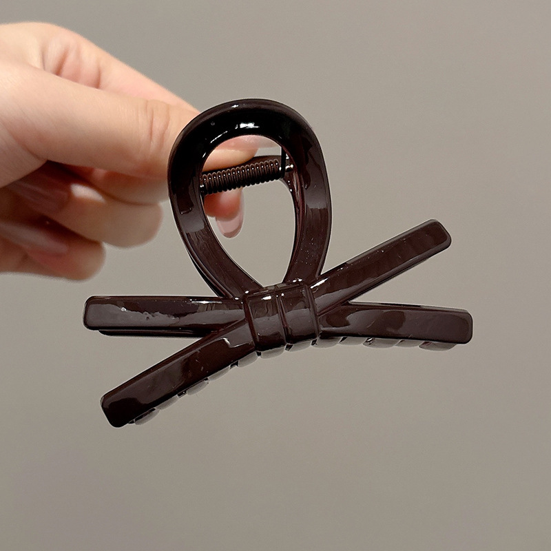 1#チョコレートブラウンリボン 約8cm