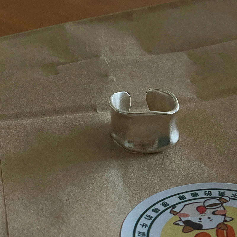 つや消しマットリング - シルバー