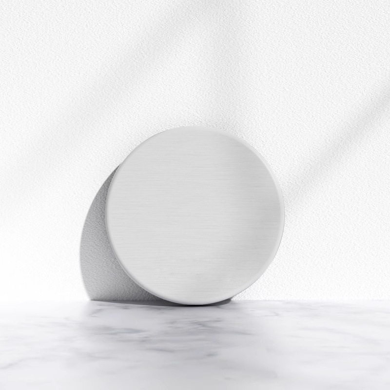 ラウンド - ムーンホワイト (10*10*0.9cm)