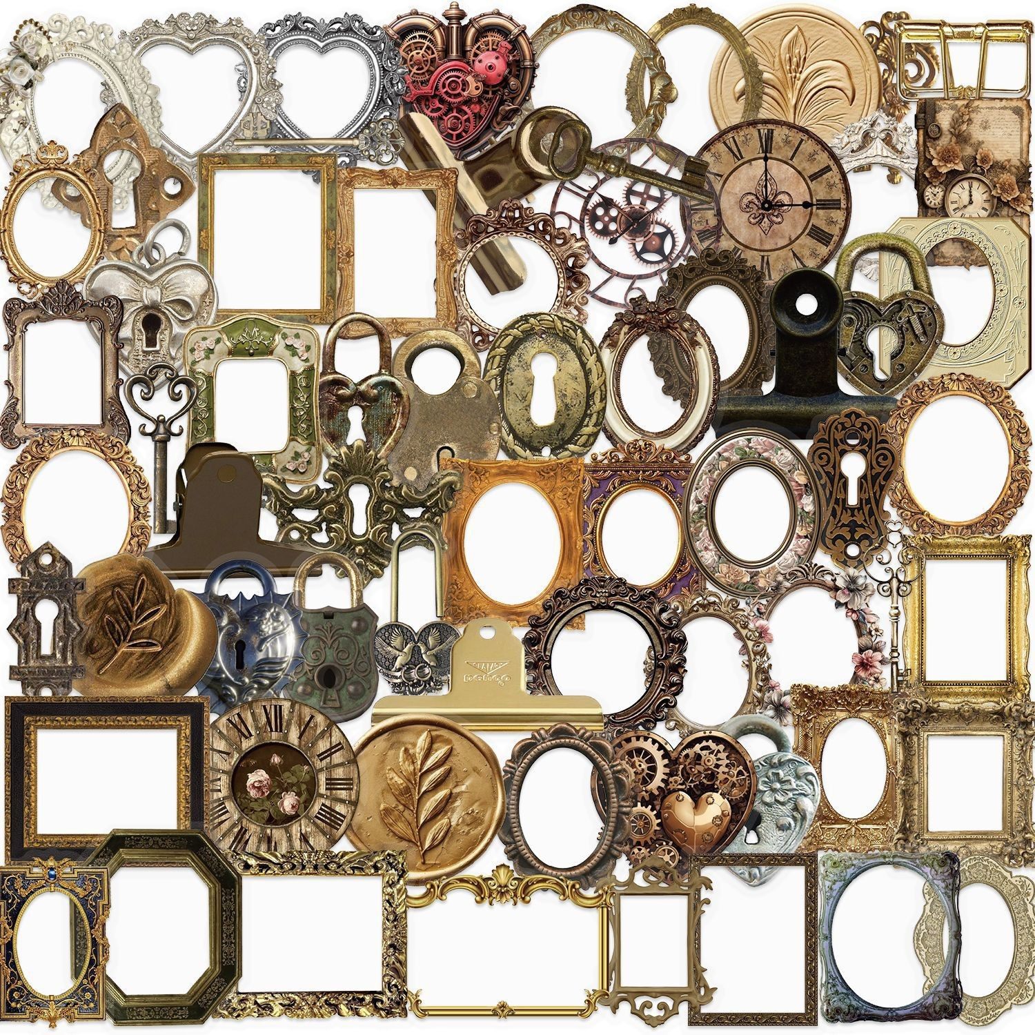 レトロフォトフレーム 50枚 SLP058