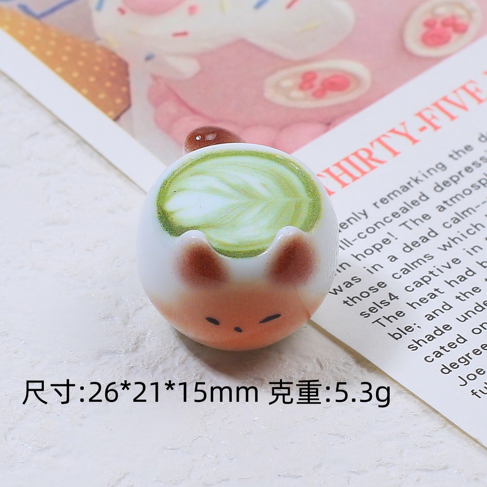 かわいいニャーコーヒー-抹茶ラテアート