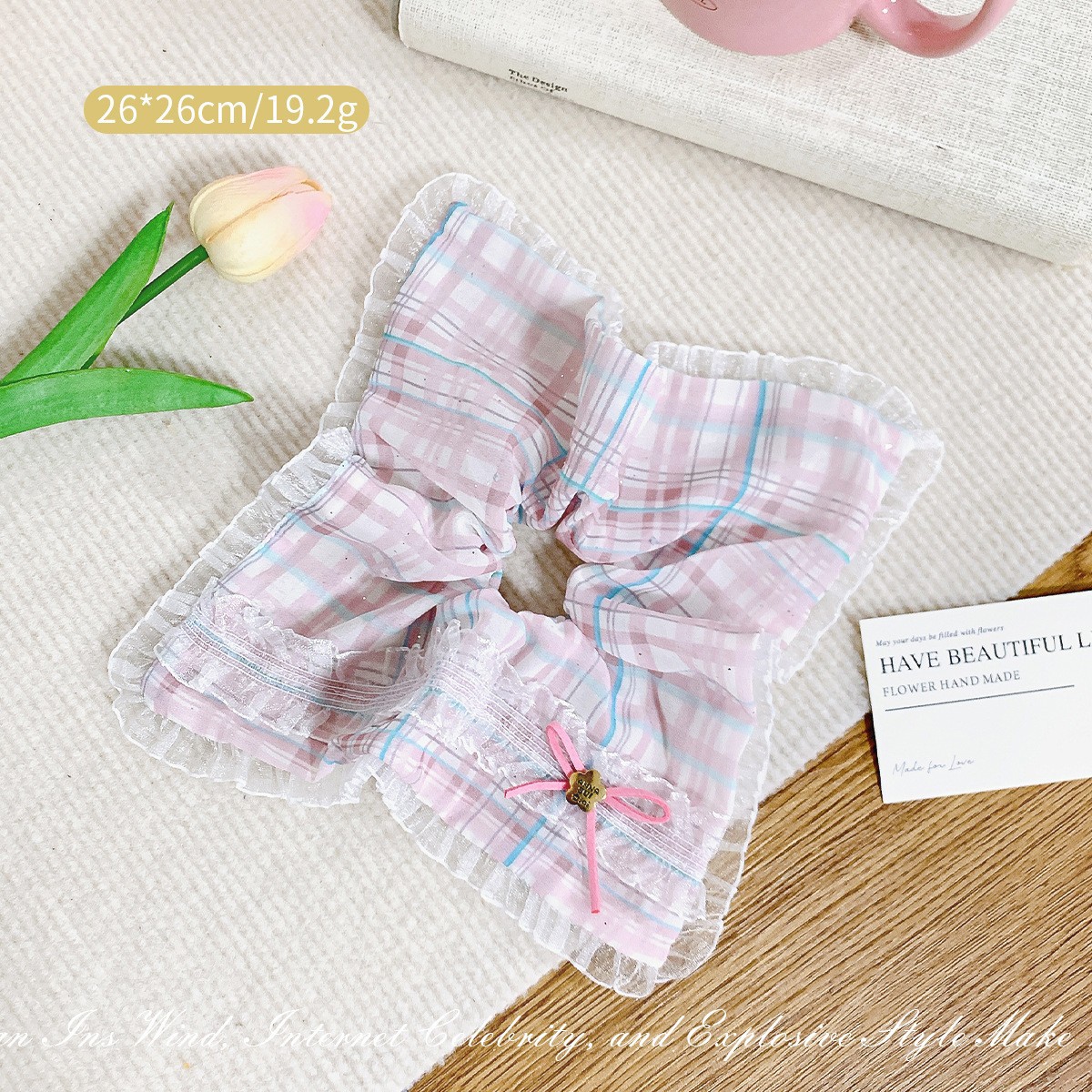 ピンクのチェック柄