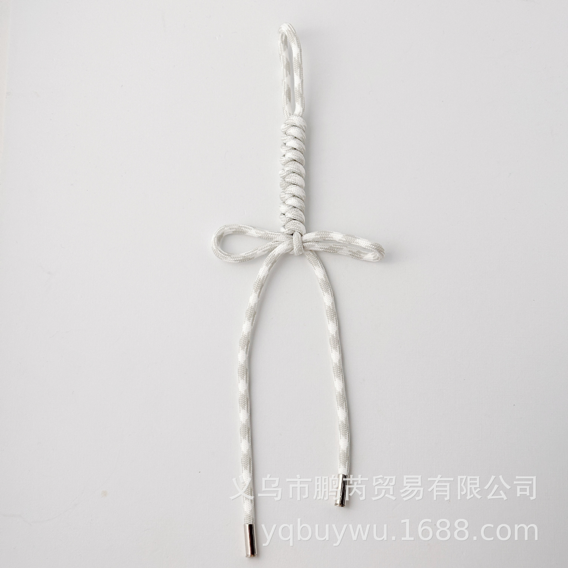 オフホワイトダイヤモンドリボン完成品 約25cm