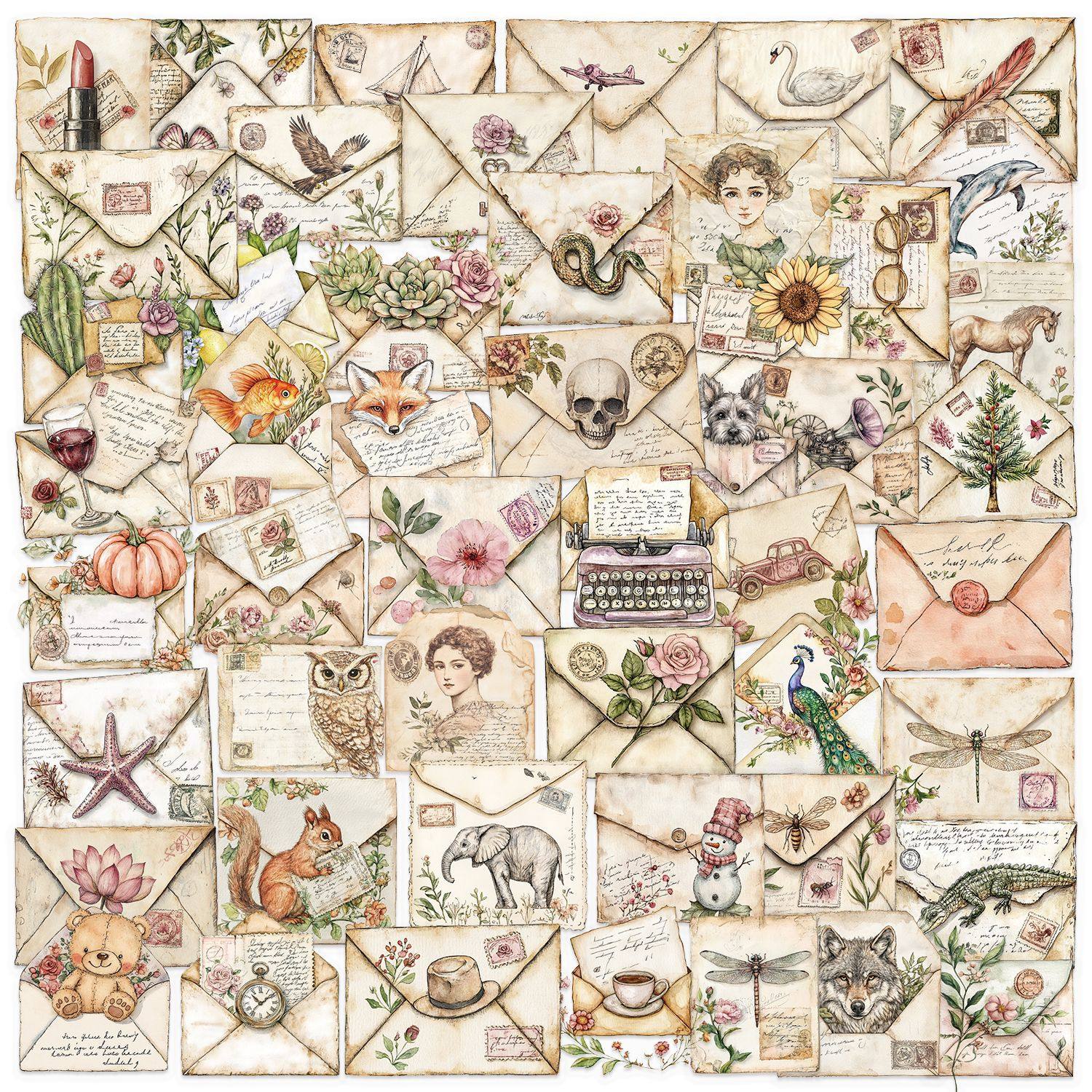 ヴィンテージ封筒 50枚 SLP082