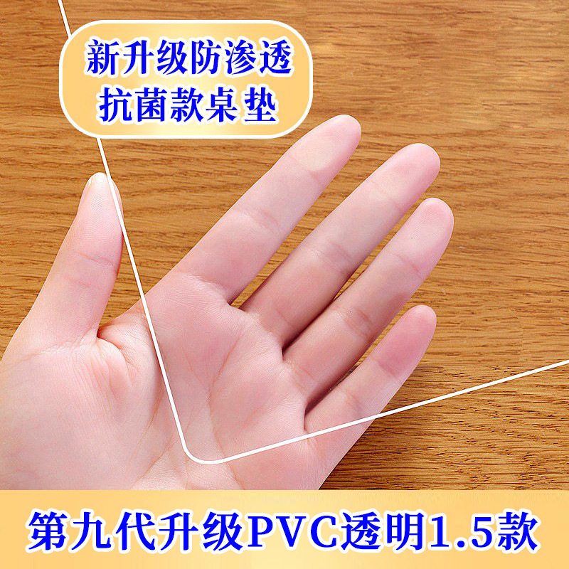 厚さ1.5mm*透明、角丸、抗菌