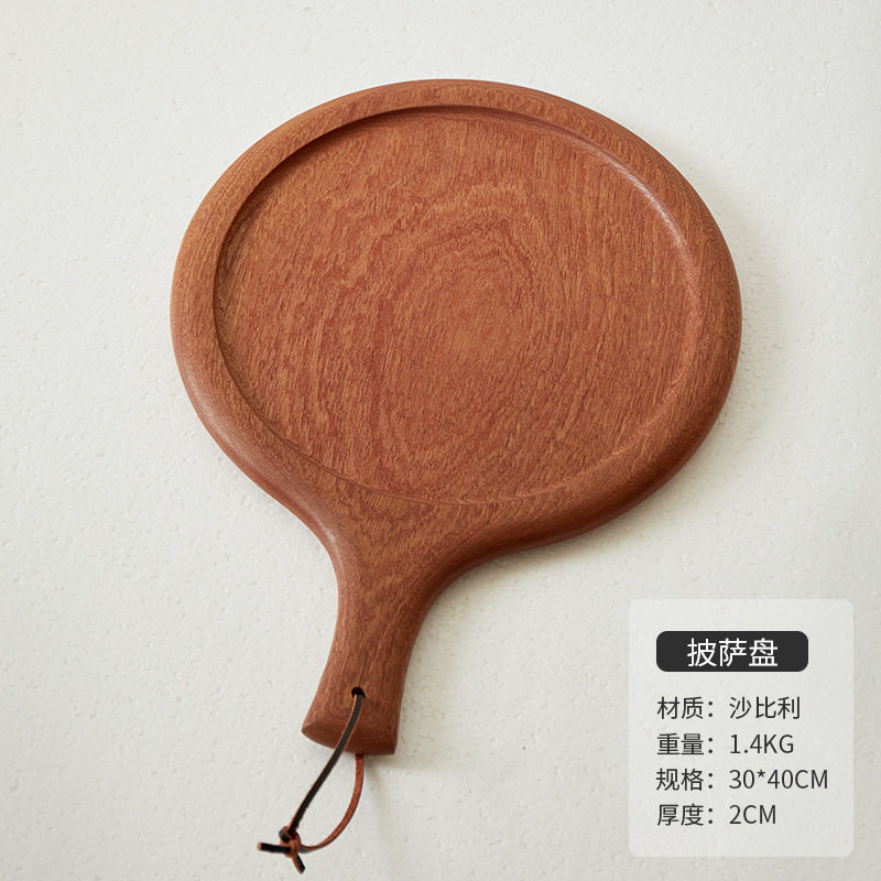 整木-烏檀木ピザ皿40*30*2cm
