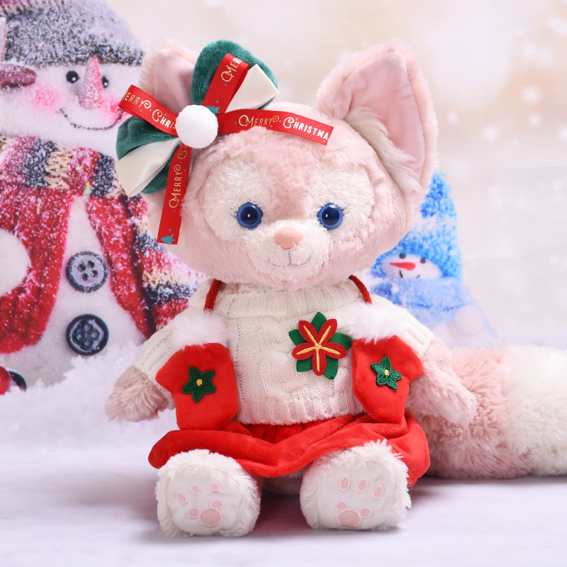 小さなクリスマスセーターとスカートの4点セット(ベビー服のみの販売、人形は含まれません)