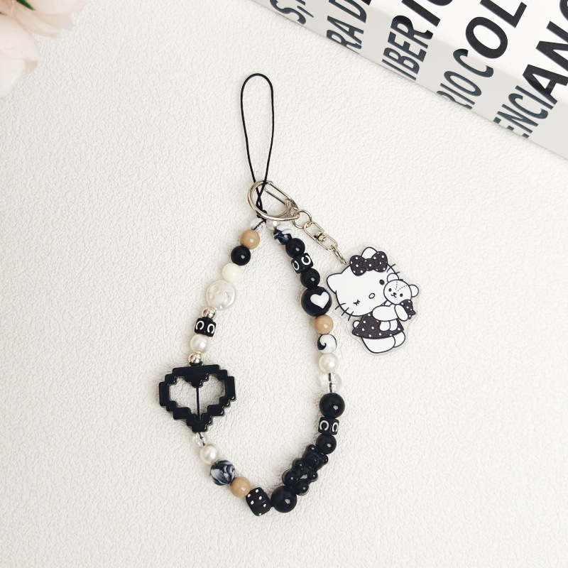 ツキノワグマ中空ラブチェーン+タグ