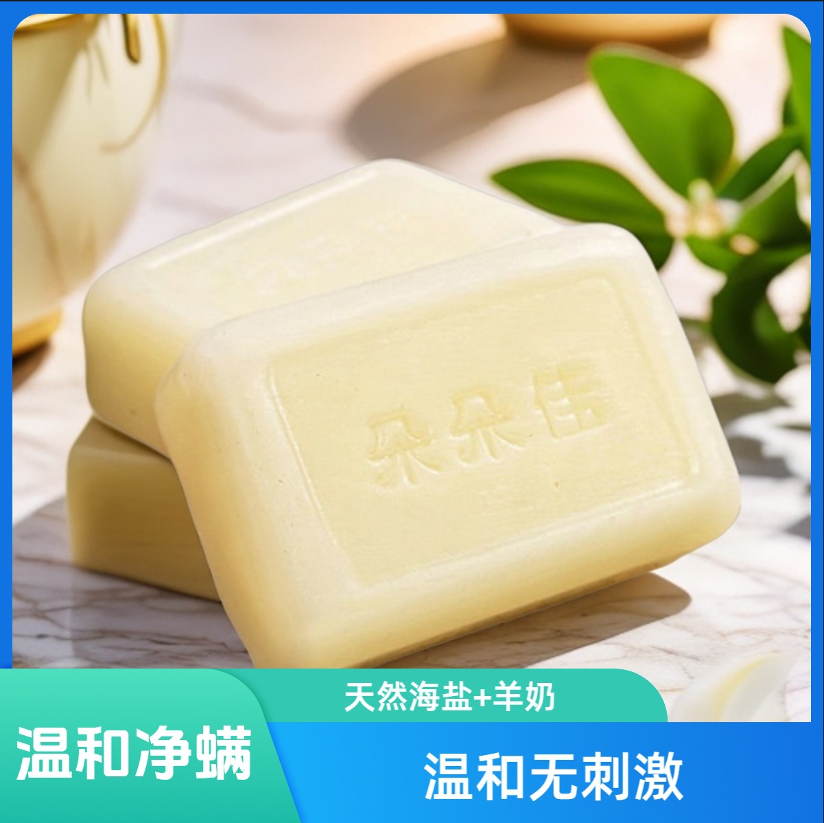 シーソルトヤギミルクダニ除去ソープ【箱付】+泡立てネット1個