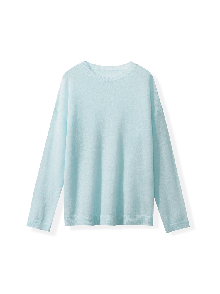 ブルー（ラウンドネック）