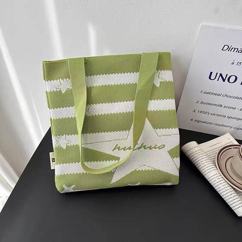 縞模様の五芒星-フルーツグリーン