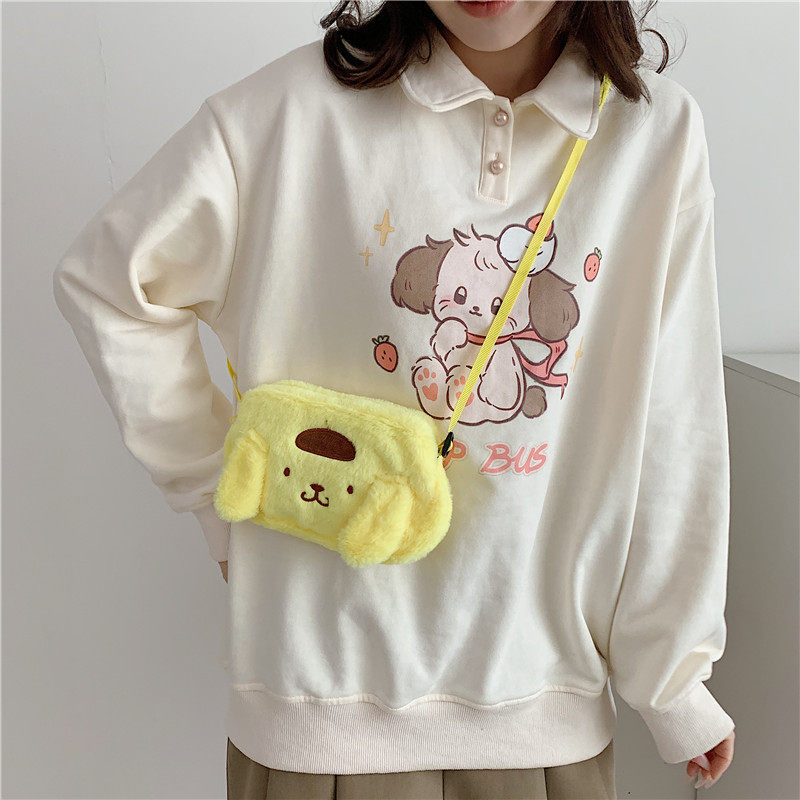 携帯電話の布の犬