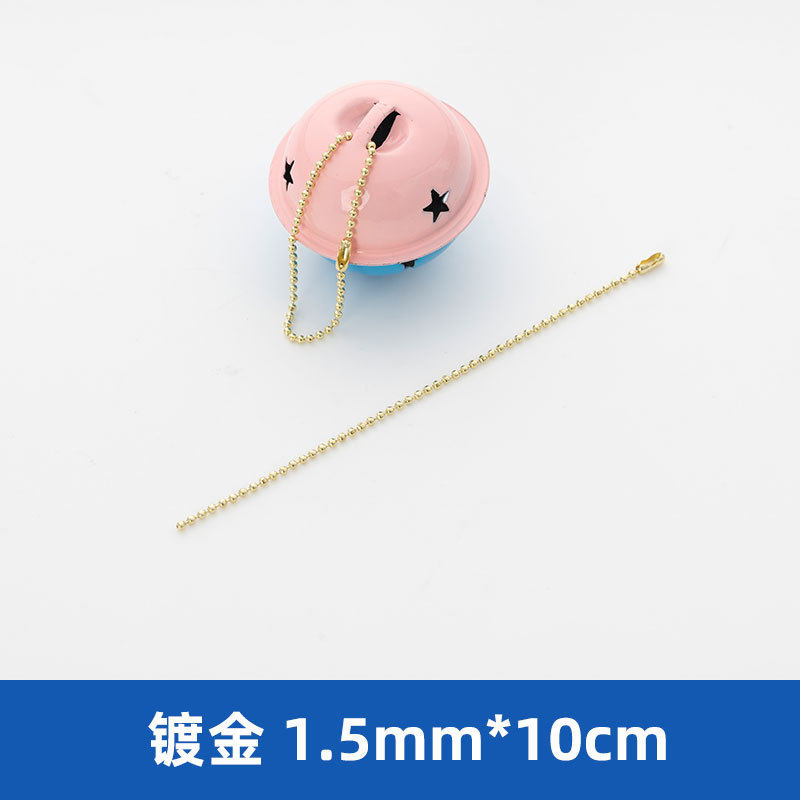 【鉄/金メッキ】1.5*10センチ100本