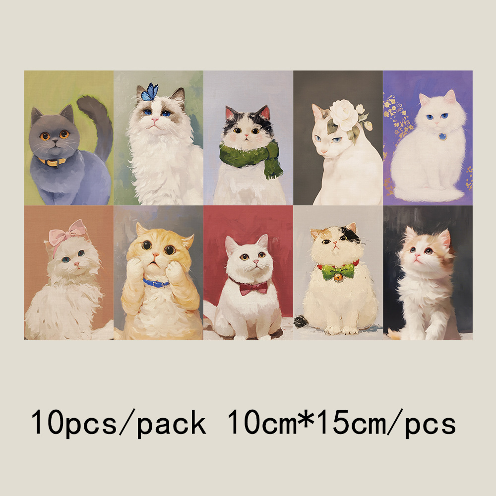 QH456 猫の写真集-10枚