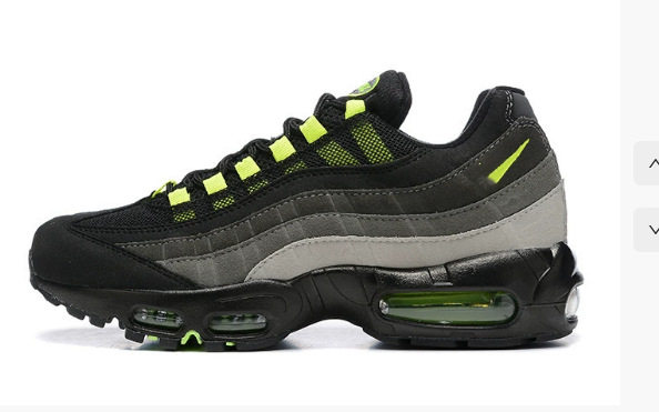 95モデル-36-46 グレー、ブラック、グリーンフック