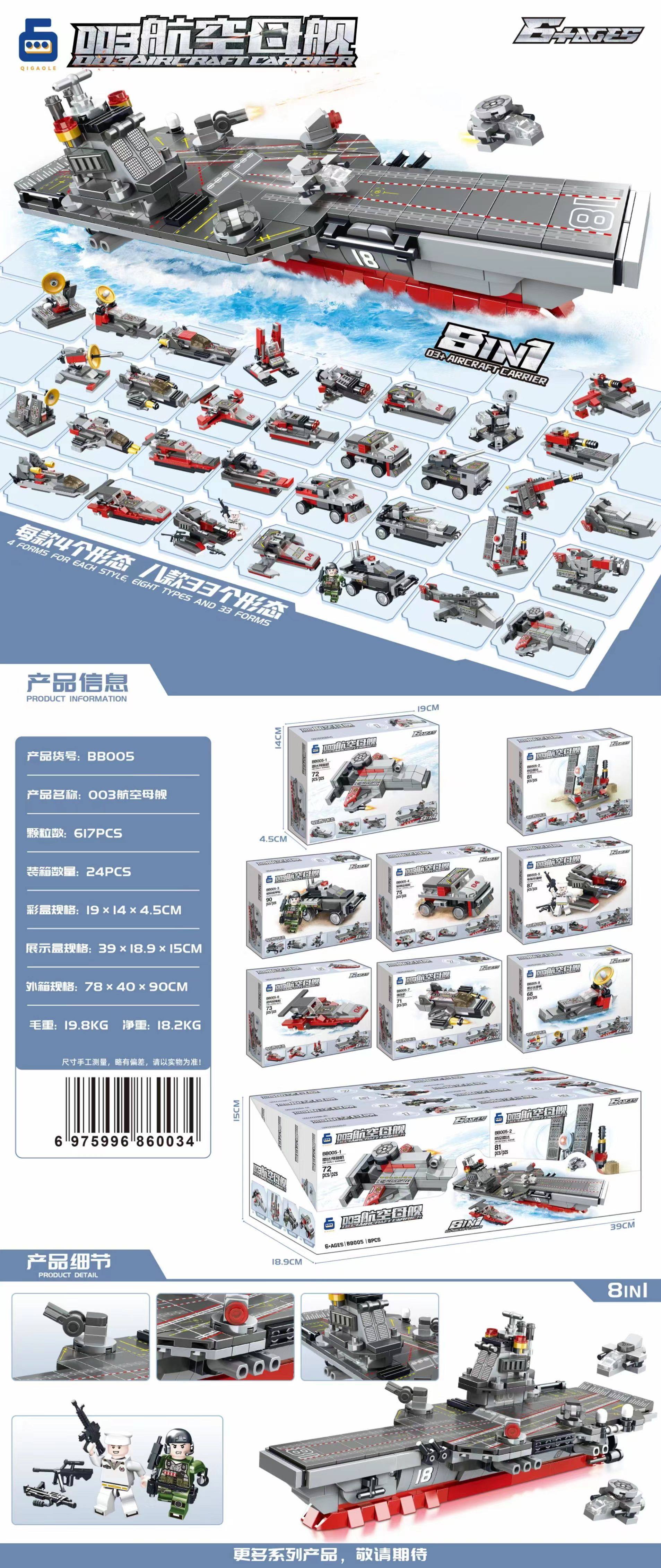 8合1空母 (単箱価格/セットは8の倍数で撮影)