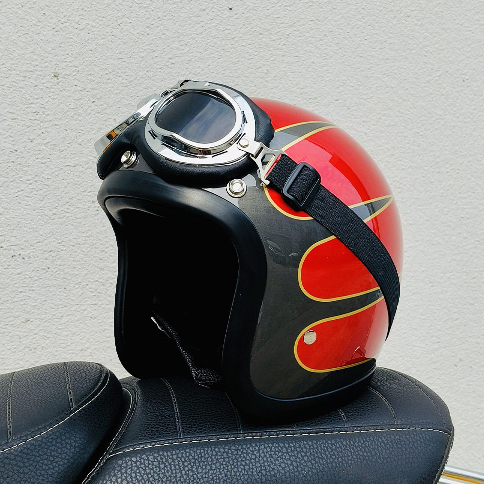 赤い花+パイロットグラス