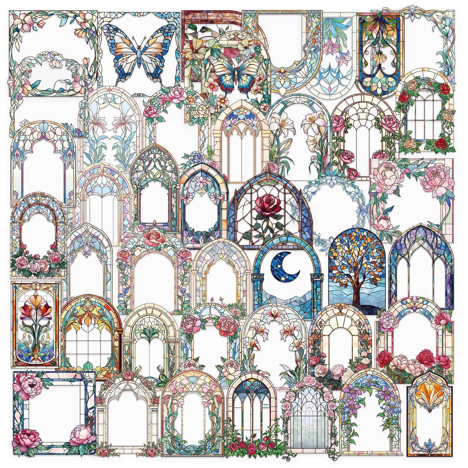 レトロフラワーミラー 50枚 SLP071