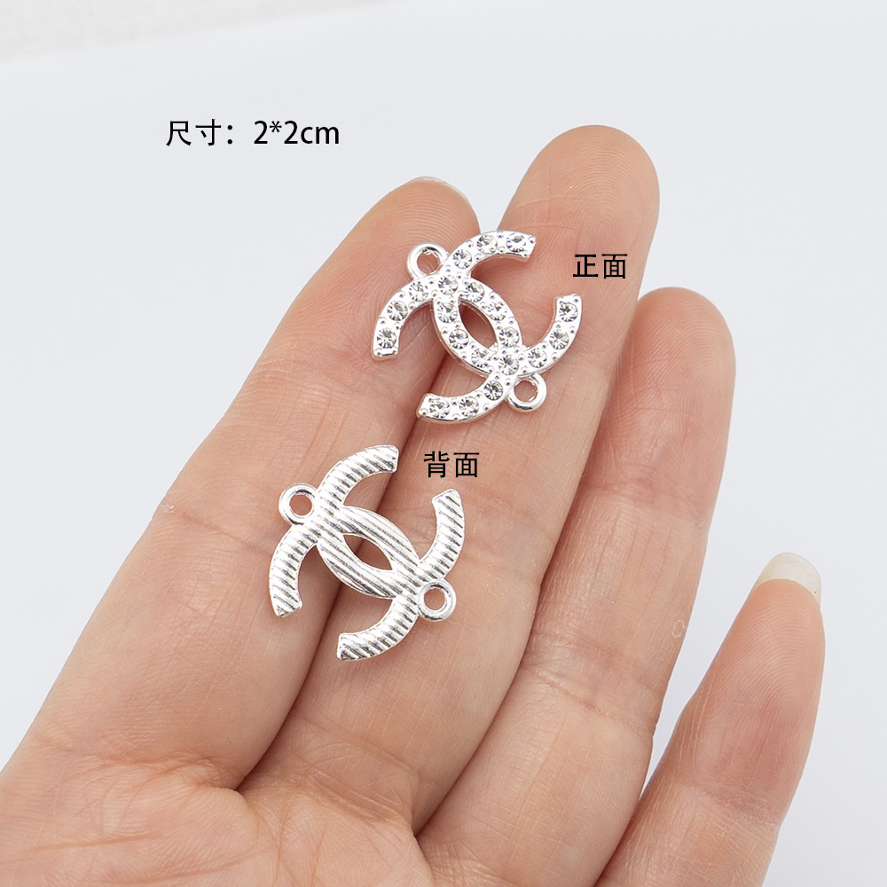 中二重吊り シルバー 1個 2×2cm