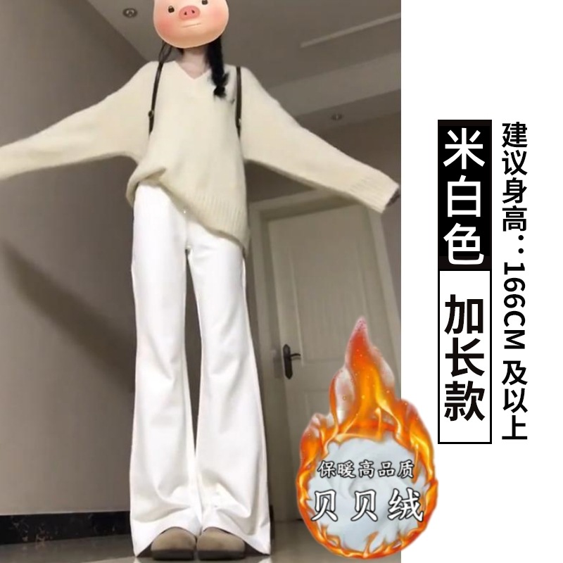 オフホワイト - S [Tmall Douyin クオリティ - ベルベットと厚みをプラス]