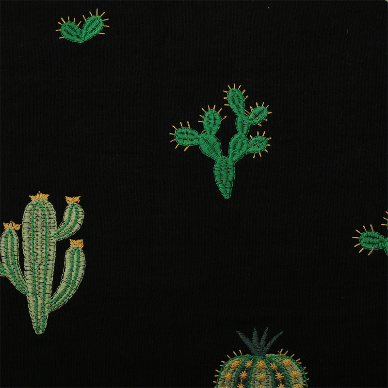 E15001-C ブラック(幅125cm 綿70% 麻30%)