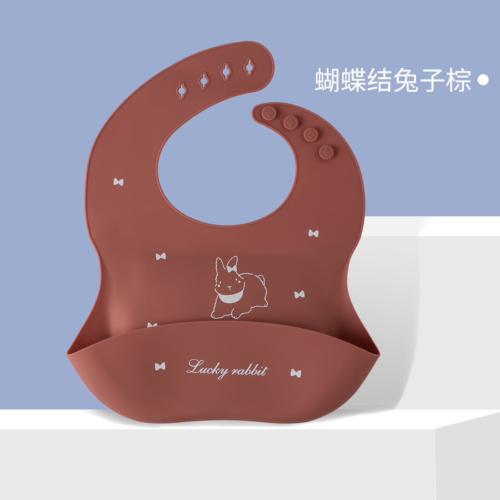 蝶結びウサギブラウン