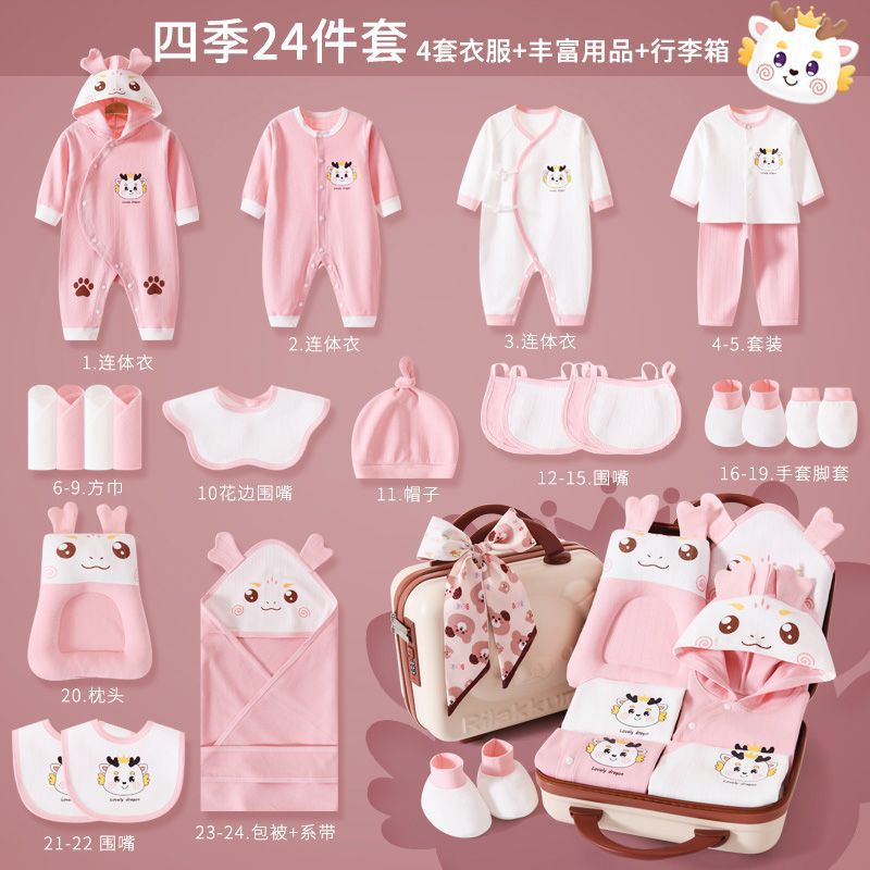 極上レザースーツケース型 ピンクドラゴン 24点セット オールシーズン薄型☆