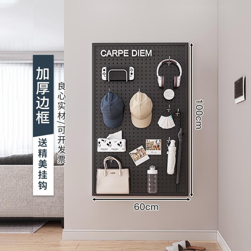 100×60cm-ブラック フック10個付き