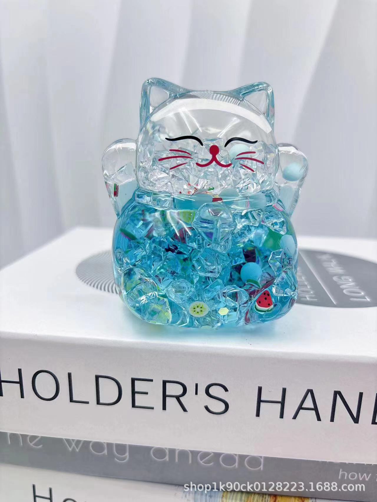 青い砕いた氷