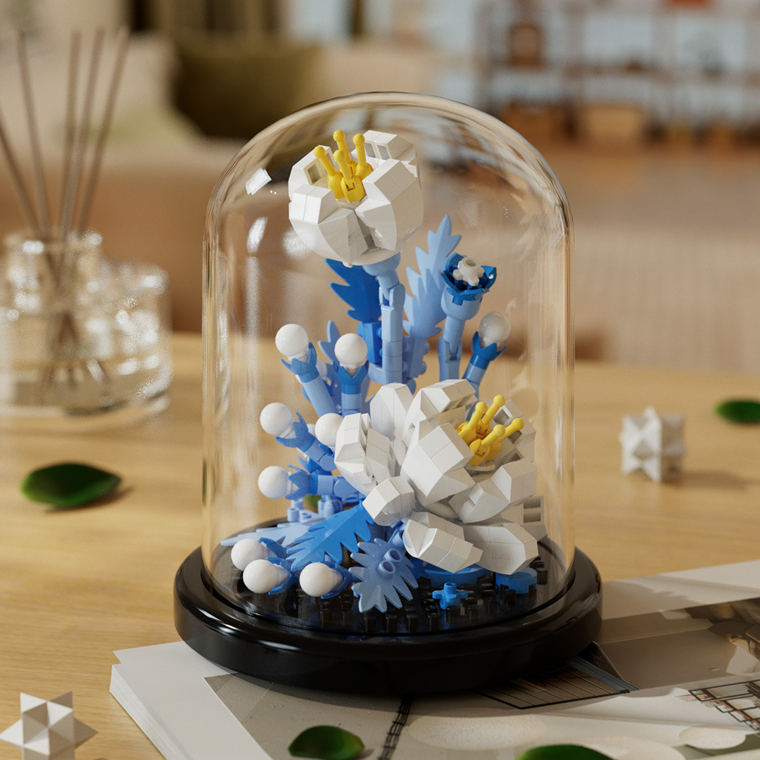 アナと雪の女王透明花カバー【248PCSカラーボックス】