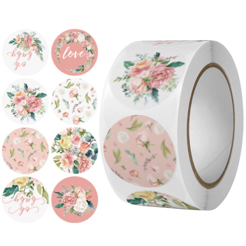 カラー牡丹花-500貼り/1巻