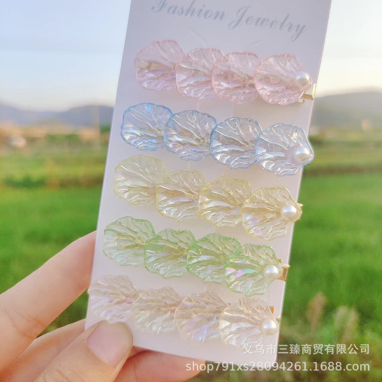 シェルヘアピンミックスカラー