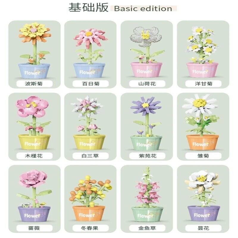 【フラワーポット12種類】ランダムで1箱お届けします