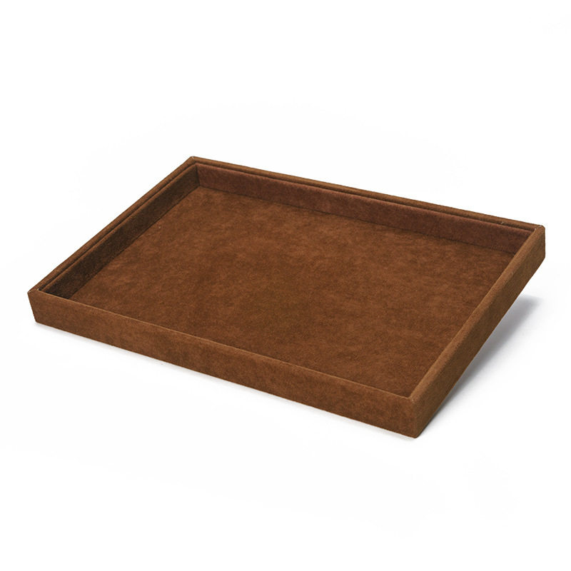 コーヒー色の平皿35*24*3センチ