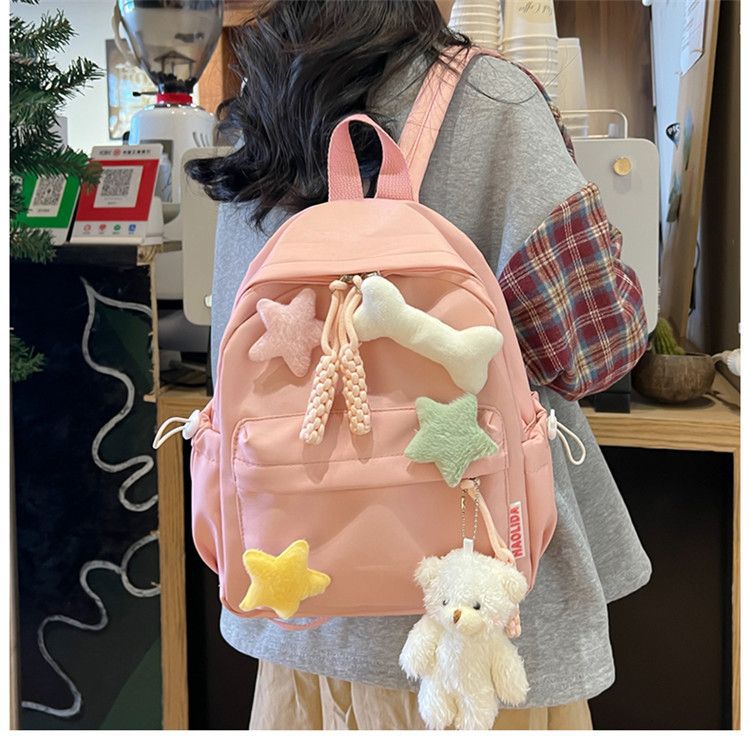 ピンクの大シングルバッグ