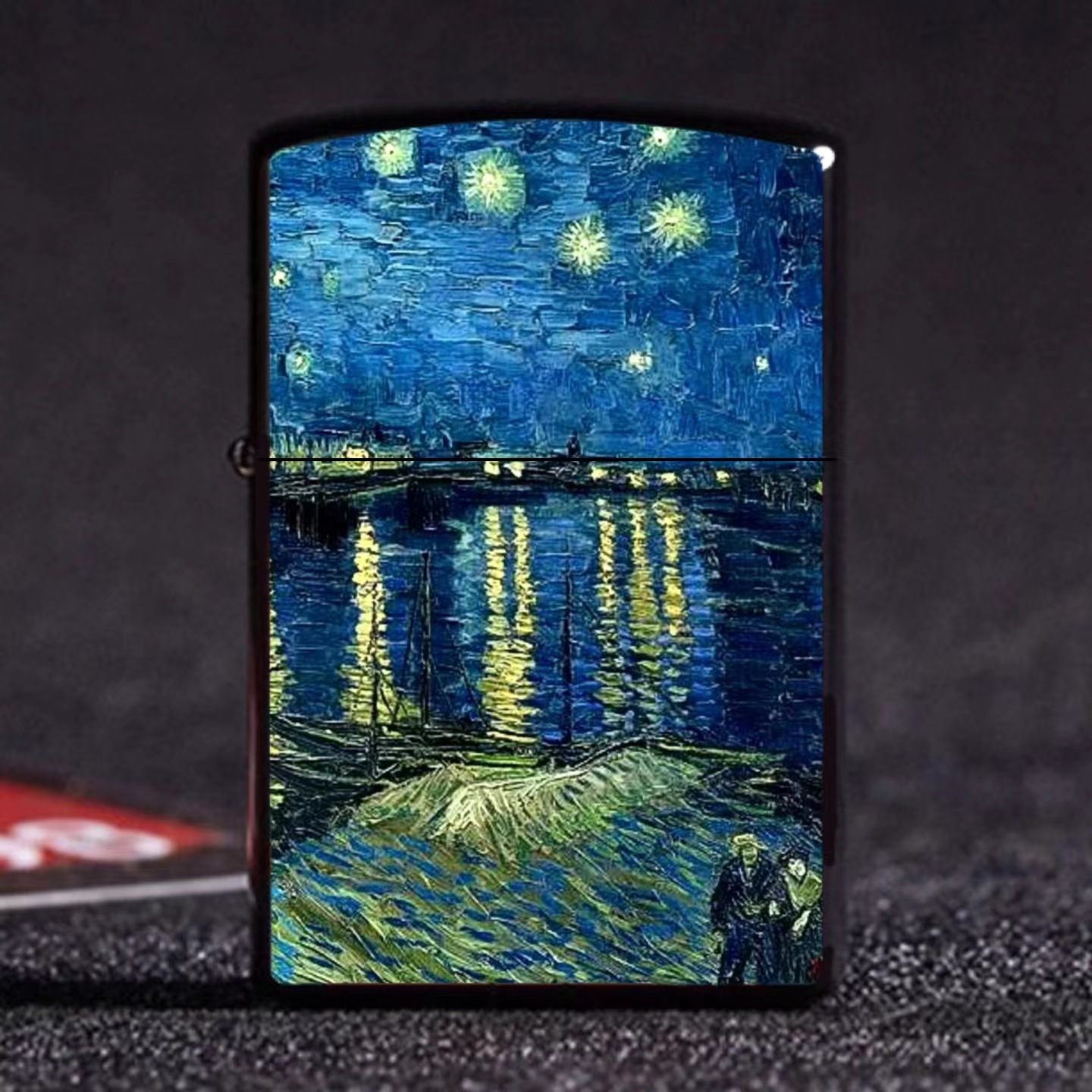 星空の下のローヌ川