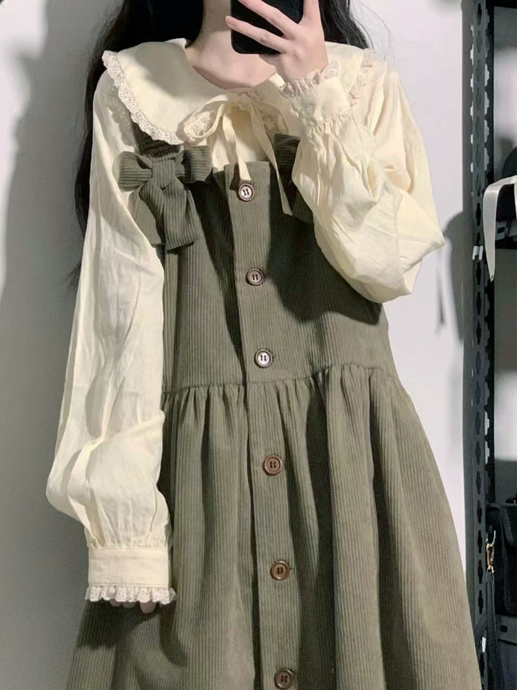 アプリコット【シングルシャツ】【秋服一式セット/コンプリートセットで年齢軽減/洋ナシ型/スイートミルク/ティーブレイクフレンチキキョウ/遊び心たっぷりで元気いっぱい/スイートホットガール/カレッジスタイル