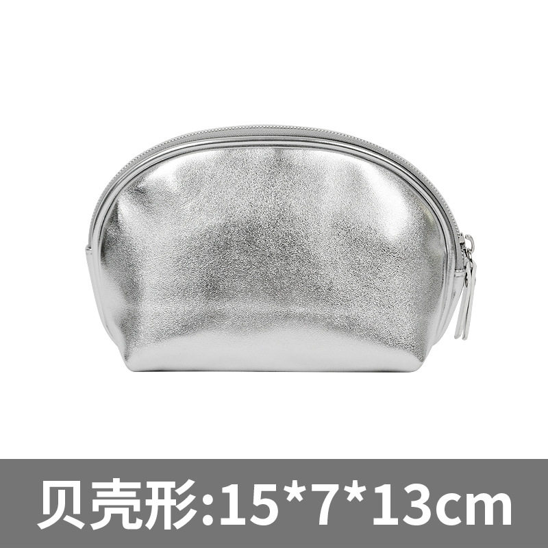 環境に優しいPUシルバーシェルバッグ