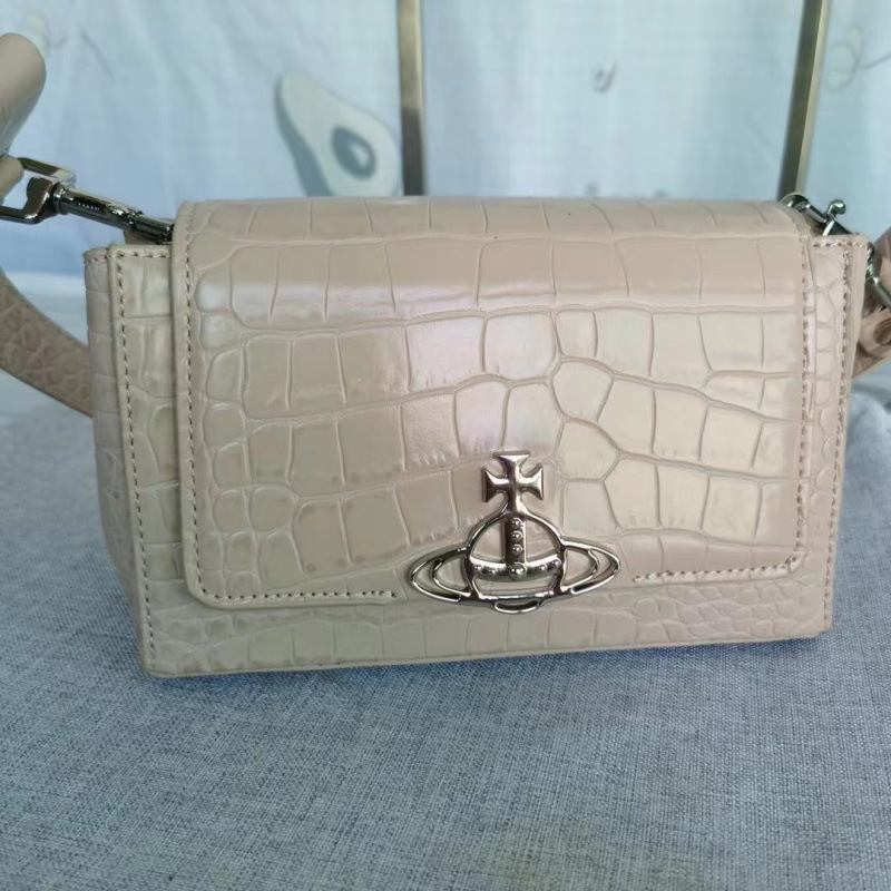 ミディアムクロコダイル柄アプリコット